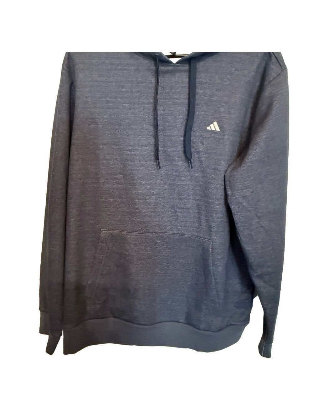 adidas Heather Navy Pullover Hoodie with Small Logo